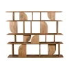 Wandkasten-Giga Meubel Wandkast Naturel Mangohout - Open - 170x35x140cm - Solis