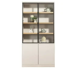 Leen Bakker Wandkast Virgil - zand - 220x110x40 cm