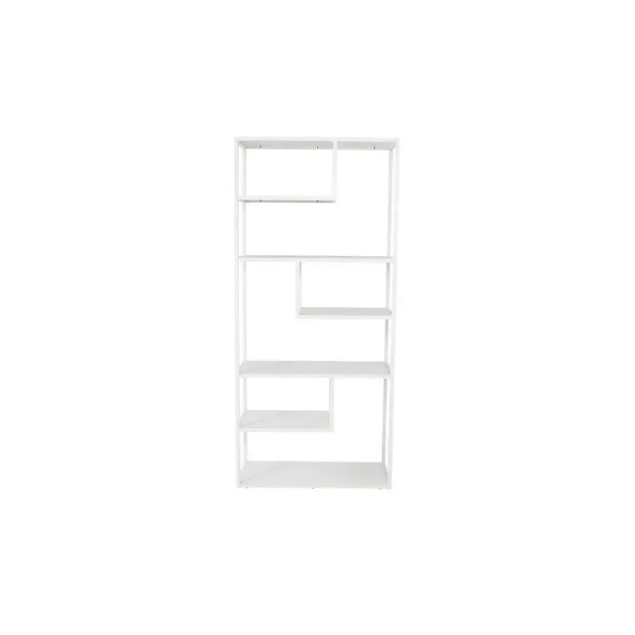 Fjôrd Wandkast Wit Staal - 85x35x190cm - Staal