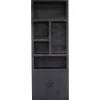 Wandkasten-Giga Meubel Wandkast Zwart - 80x45x220cm - Kast Xander