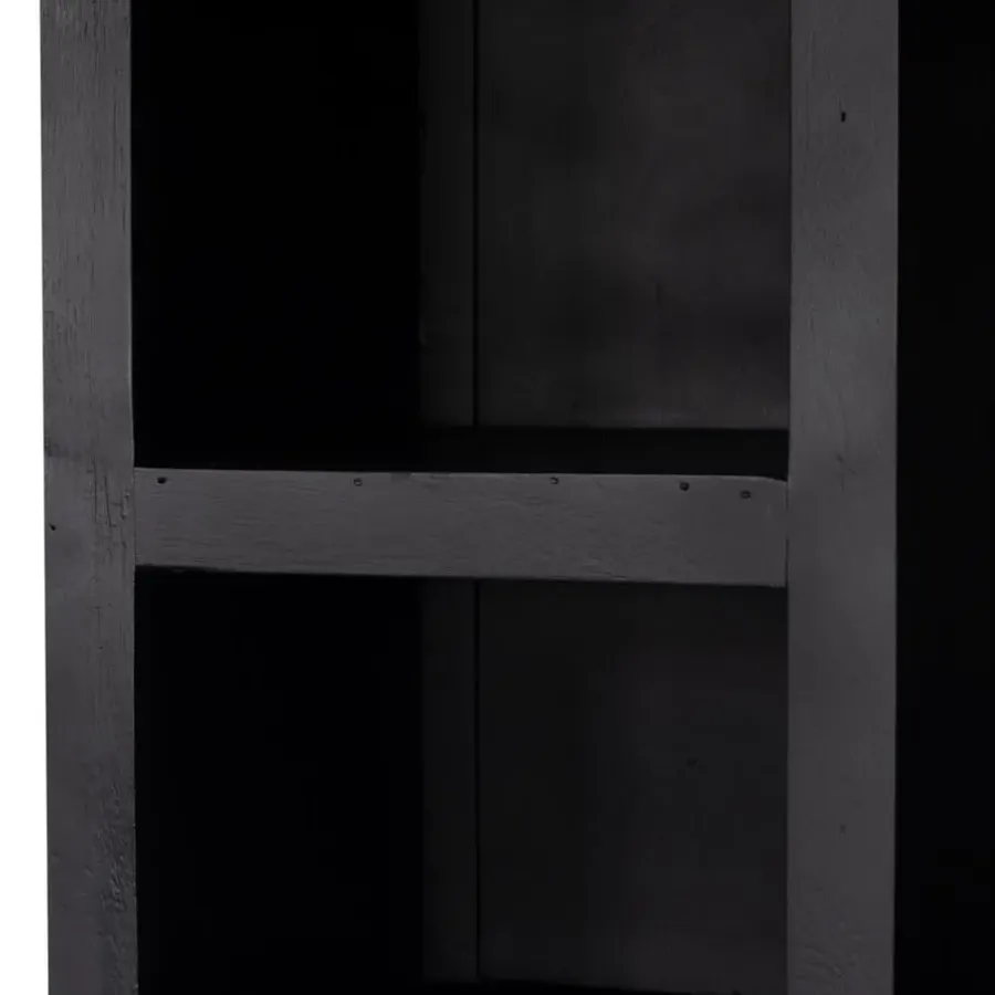 Wandkasten-Giga Meubel Wandkast Zwart - 80x45x220cm - Kast Xander