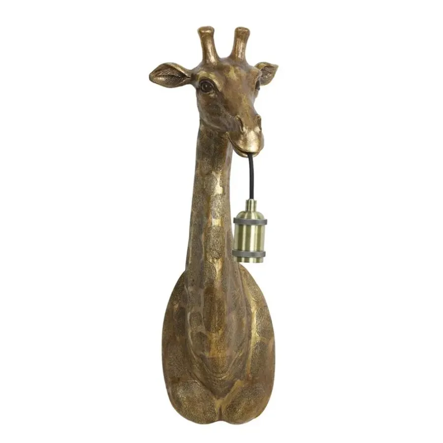 Light & Living Wandlamp Giraffe - Antiek Brons - 20.5x19x61cm
