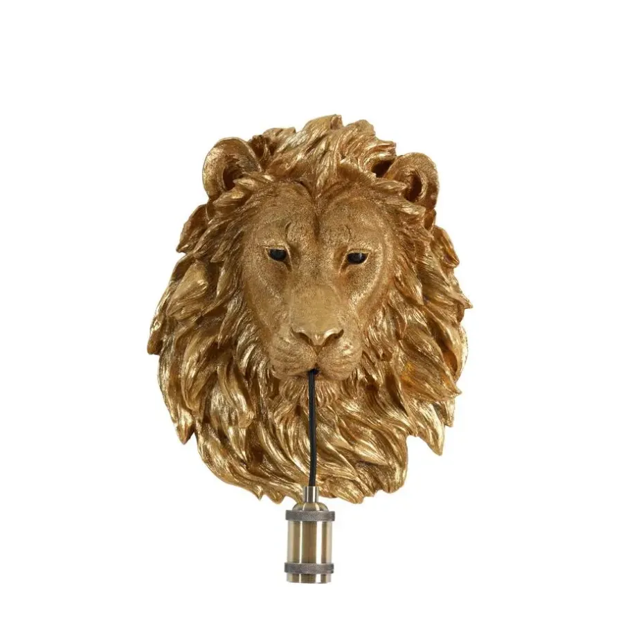 Light & Living Wandlamp Lion - Brons - 33.5x19x40.5cm