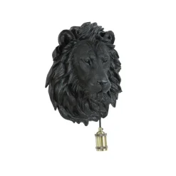 Light & Living Wandlamp Lion - Zwart - 33.5x19x40.5cm