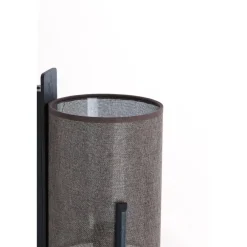 Light & Living Wandlamp Litto - Mat zwart - 22x18x36cm