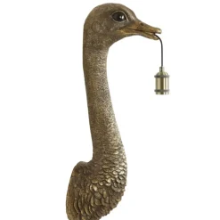 Light & Living Wandlamp Ostrich - Brons - 25x19x72cm