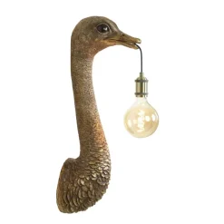 Light & Living Wandlamp Ostrich - Brons - 25x19x72cm