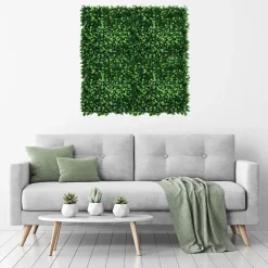 Gardenwize Wandpanelen kunsthaag laurierblad - set van 4 - 50x50x4cm