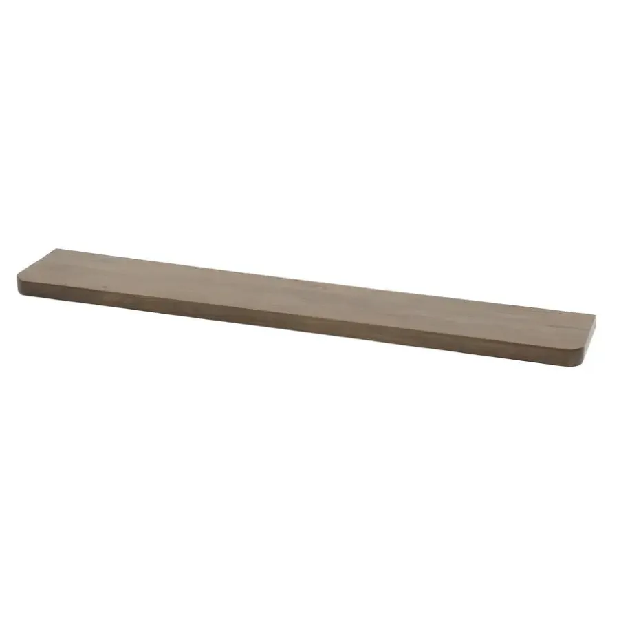 Wandplanken-Giga Living Wandplank Bruin Acaciahout - 120x20x4cm - Carve