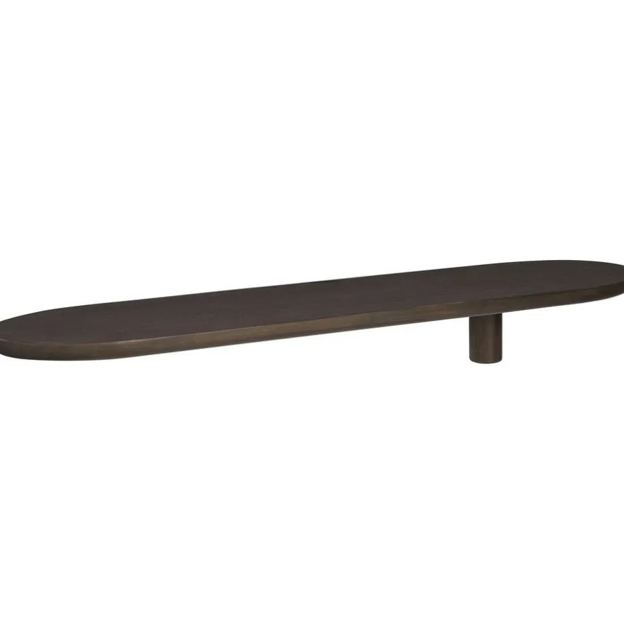 Leen Bakker Wandplank Daan - donkerbruin essenhout - 80x18 cm