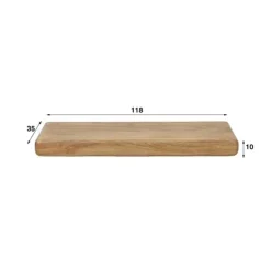 Wandplanken-Giga Living Wandplank Naturel Hout - 118x35x10cm - Sleek