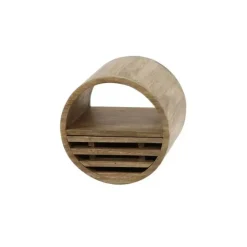 Emob Wandplank Wes ø30x25 cm-zandkleurig mangohout