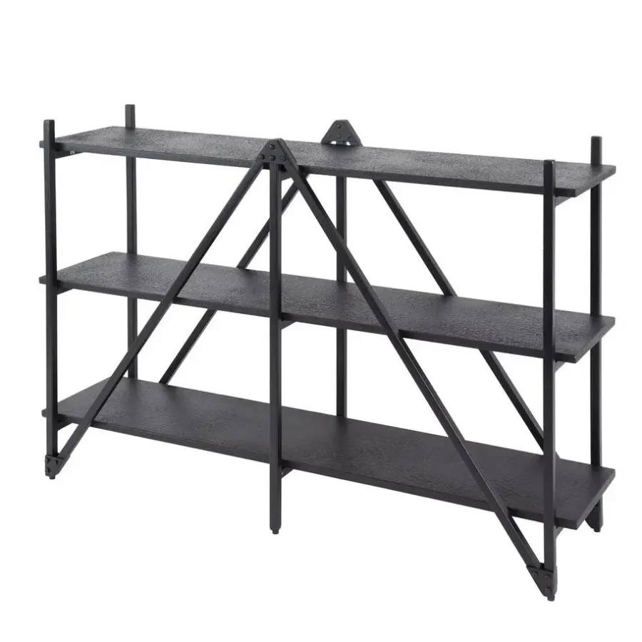 Giga Living Wandrek - Metaal - 130x85cm - Zwart - Piega