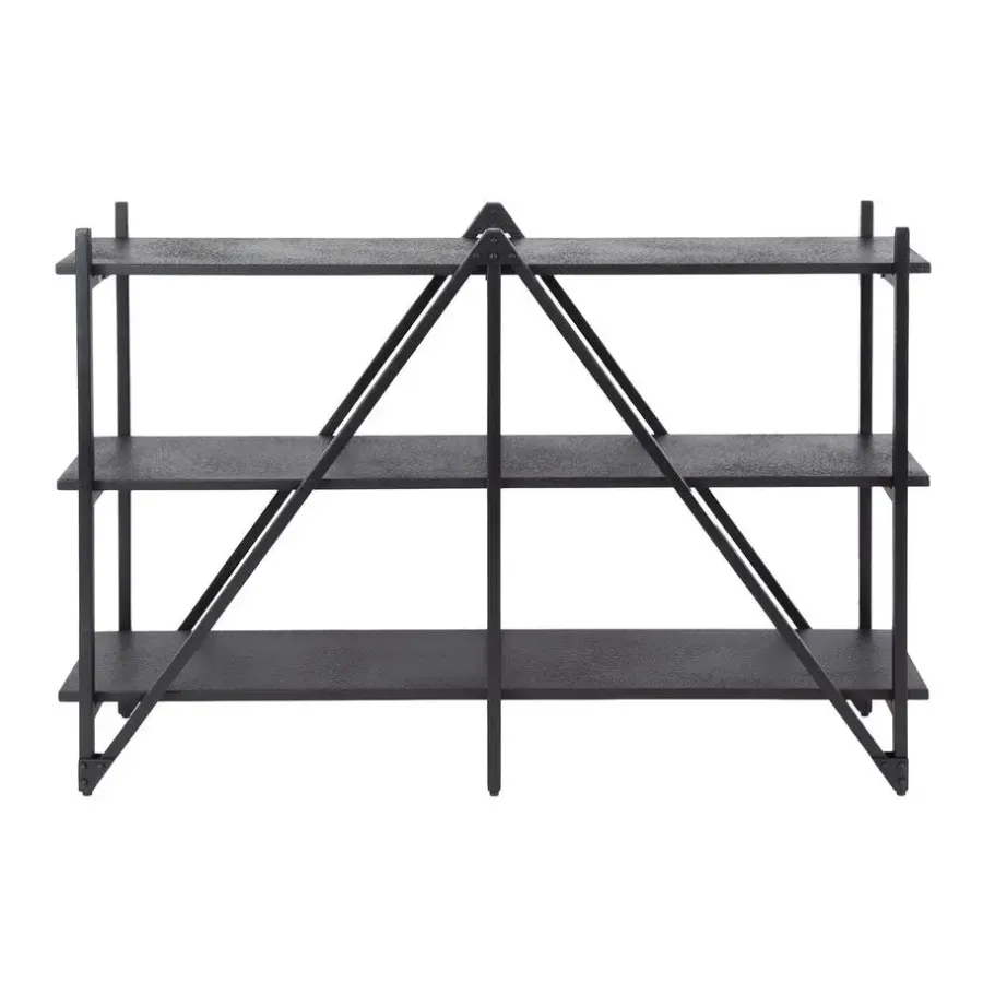 Giga Living Wandrek - Metaal - 130x85cm - Zwart - Piega