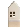 Kandelaars En Windlichten-Leen Bakker Waxinelichthouder Huis - beige - 20x9x7 cm
