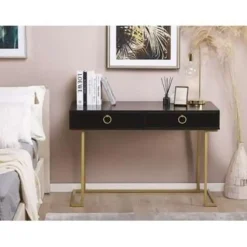 Kaptafels-Beliani WESTPORT - Kaptafel - Zwart - Metaal