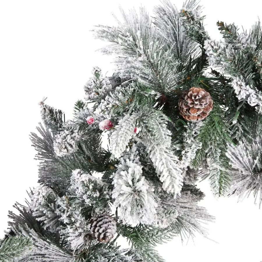 Kerstdecoratie-Beliani WHITEHORN - Guirlande - Groen - PVC