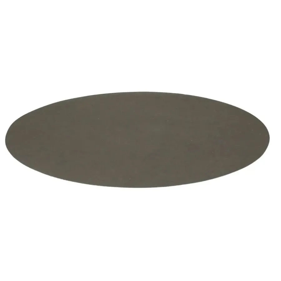 Placemats-Wicotex Placemats Uni - donker grijs - rond 38cm - Teflon coating