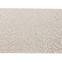 Wicotex tafel placemats Stones - 4x - PVC - taupe - 30 x 43 cm