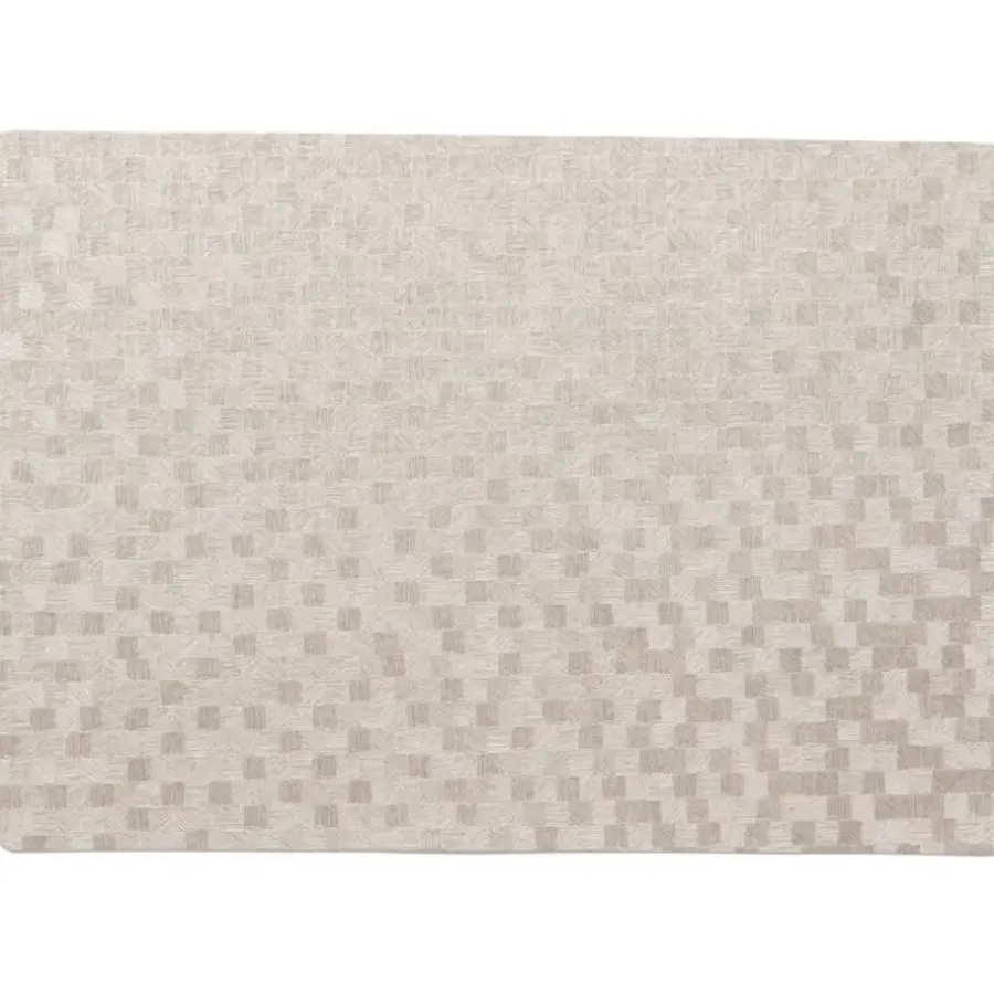 Wicotex tafel placemats Stones - 4x - PVC - taupe - 30 x 43 cm