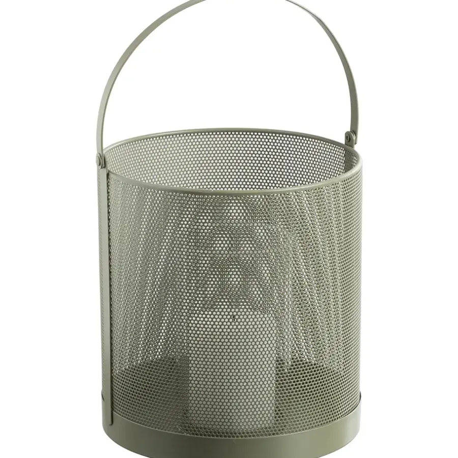 Leen Bakker Windlicht Malaga - groen - 24xØ23 cm
