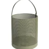 Kandelaars En Windlichten-Leen Bakker Windlicht Malaga - groen - 20xØ20 cm