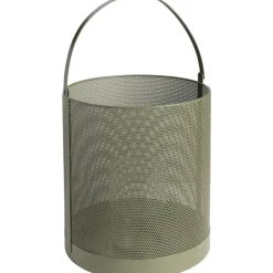 Kandelaars En Windlichten-Leen Bakker Windlicht Malaga - groen - 20xØ20 cm