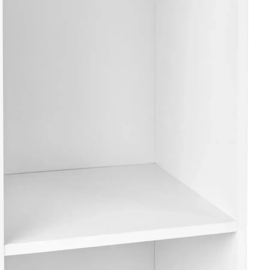 Leen Bakker WINNIPEG - Boekenkast 4 planken - Wit - Vezelplaat