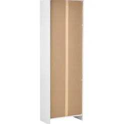 Leen Bakker WINNIPEG - Boekenkast 5 planken - Wit - Vezelplaat