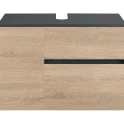 Wastafelkasten-Loft24 Wisla - Badmeubel 80 cm 1-lade, 1 klep, 1 deur spaanplaat