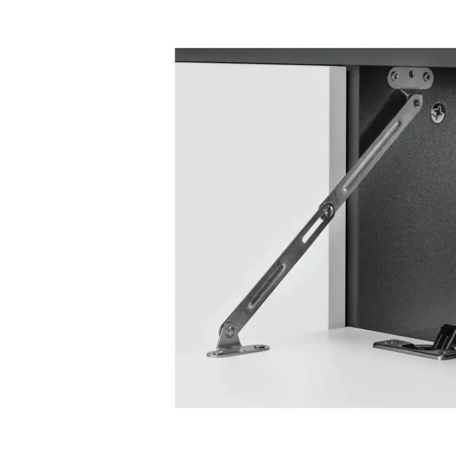 Loft24 Wisla - Badmeubel 80 cm 1-lade, 1 klep, 1 deur wit/grijs
