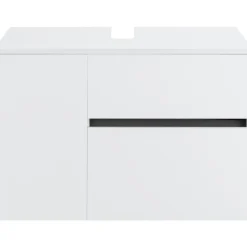 Loft24 Wisla - Badmeubel 80 cm 1-lade, 1 klep, 1 deur wit spaanplaat