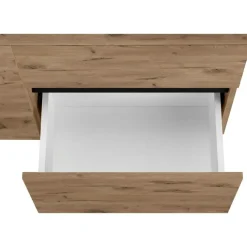 Loft24 Wisla - Wastafelonderkast met 1 deur / 1 lade / 1 klep in eikenoptik
