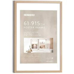 Fotolijsten-Reinders Wissellijst hout Poster 61x91,5 of 50x70 Beuken - 61 x 91,5
