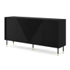 Homlando WOODY dressoir 4D 180 cm mat zwart