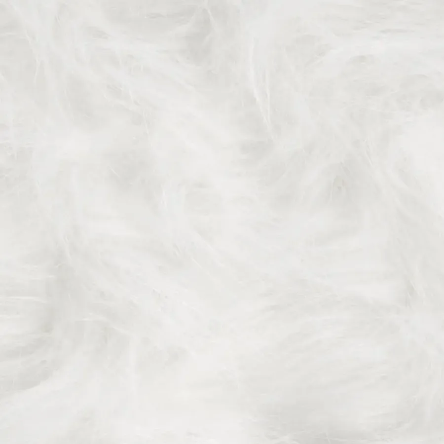 Leen Bakker WOOLLY - Dierenpoef - Wit - Nepbont