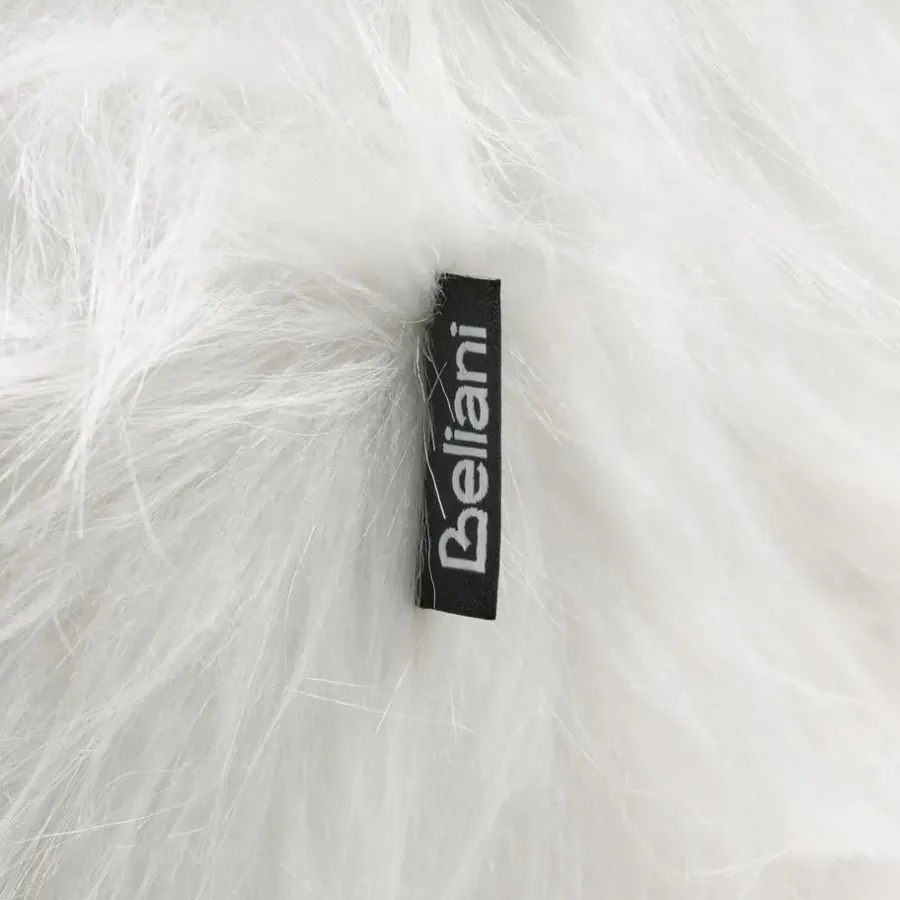 Leen Bakker WOOLLY - Dierenpoef - Wit - Nepbont