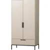 WOOOD Adam 2-deurs kast - Grenen - Dust - 200x100x53 cm