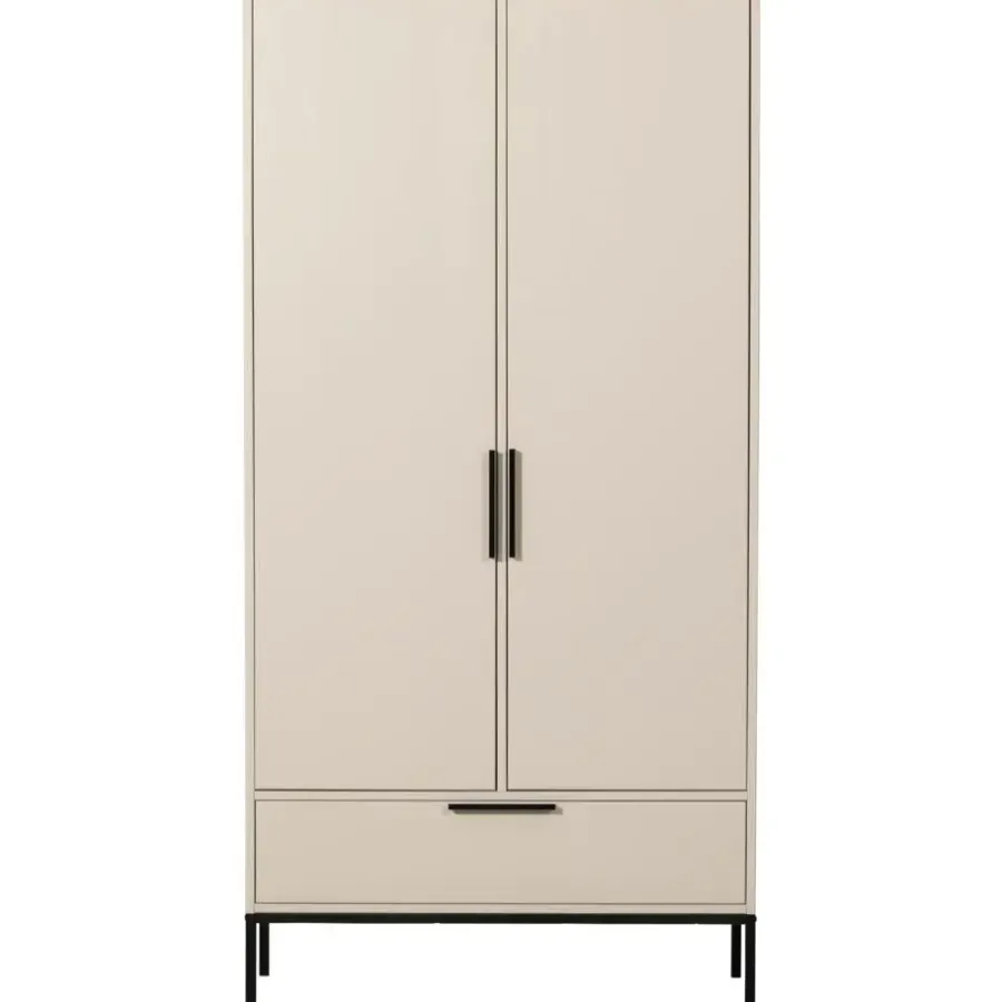 WOOOD Adam 2-deurs kast - Grenen - Dust - 200x100x53 cm