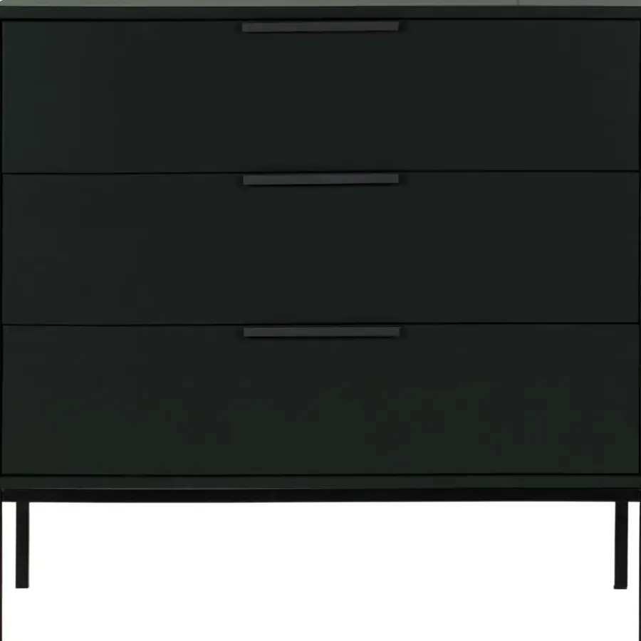 WOOOD Adam Ladekast - Grenen - Zwart - 93x94x52