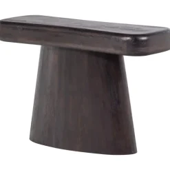 Sidetables-WOOOD Amco Sidetable - Mango Hout - Zwart - 76x120x40