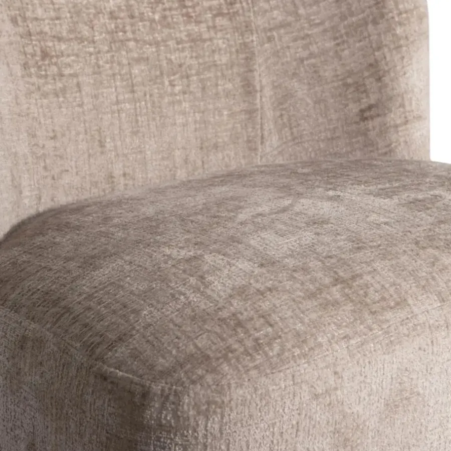 WOOOD Atty Draaifauteuil - Polyester - Zand - 75x74x65
