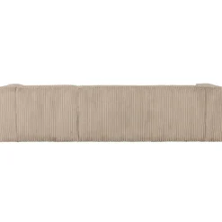 WOOOD Bean Hoekbank Rechts - Ribstof - Travertin - 73x305x96