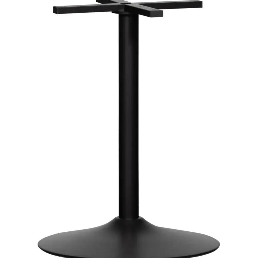 Tafelpoten-WOOOD Bistro Ronde Buisvoet - Metaal - Zwart - 72x54x54