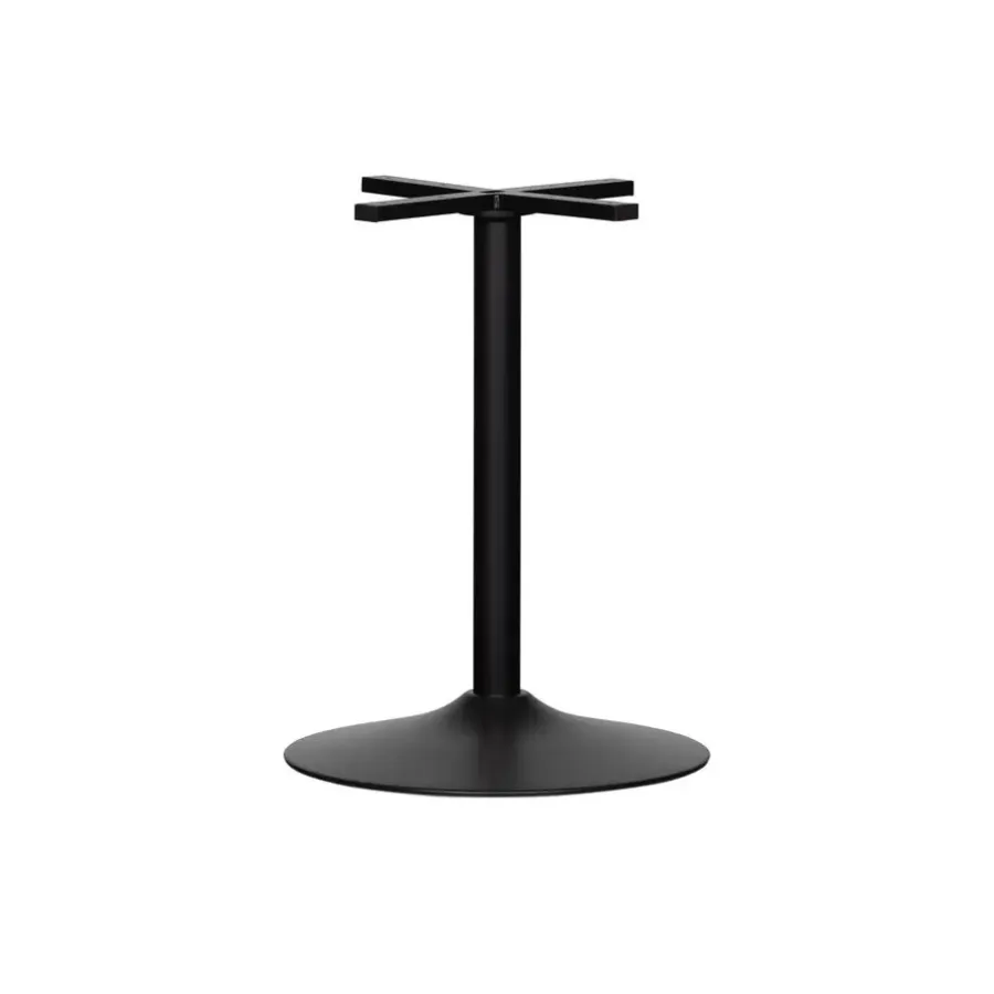 Tafelpoten-WOOOD Bistro Ronde Buisvoet - Metaal - Zwart - 72x54x54