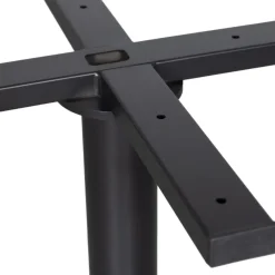Tafelpoten-WOOOD Bistro Ronde Buisvoet - Metaal - Zwart - 72x54x54