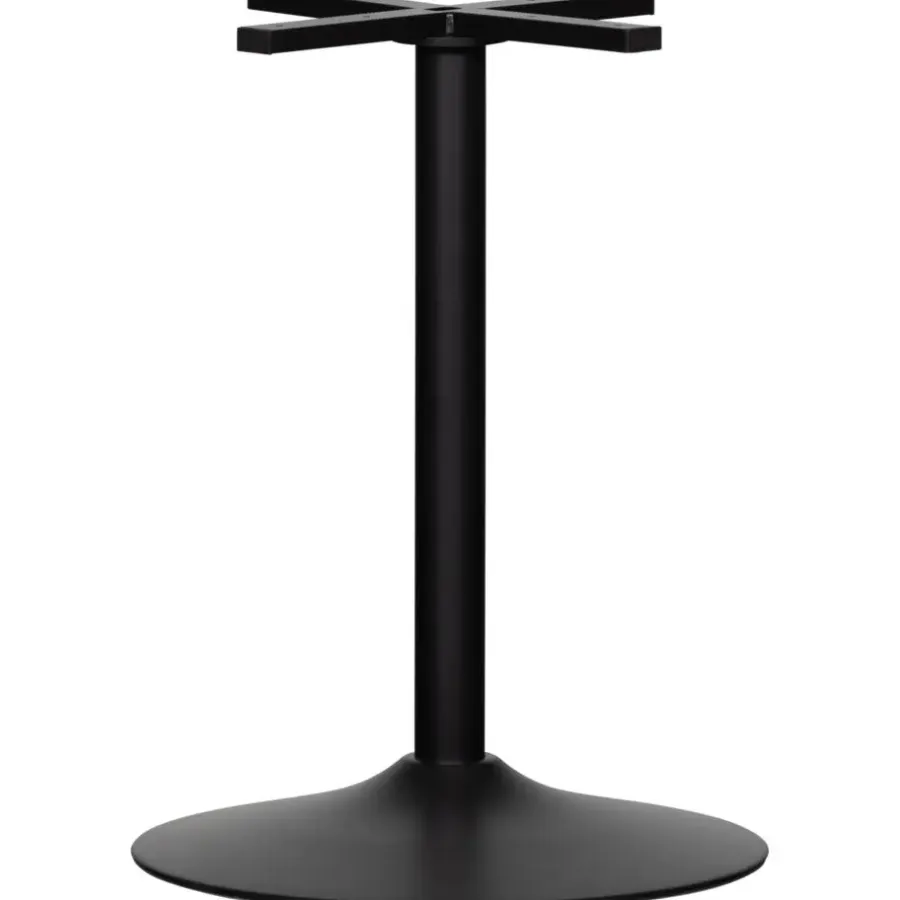 Tafelpoten-WOOOD Bistro Ronde Buisvoet - Metaal - Zwart - 72x54x54