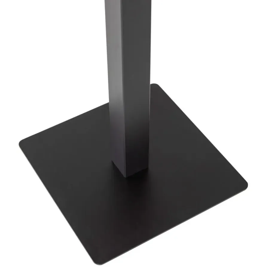 Tafelpoten-WOOOD Bistro Vierkante Bartafel Poot - Metaal - Zwart- 105x50x50