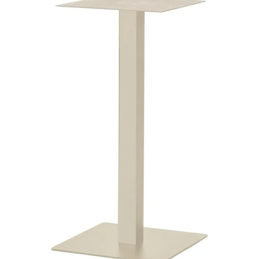 WOOOD Bistro Vierkante Bartafel Poot - Metaal - Dakagrau - 105x50x50