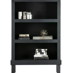 Wandkasten-WOOOD Bonk Open Kast - Grenen - Zwart - 160x103x37